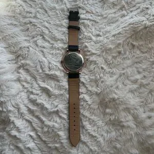 *RARE* Disney Lilo and Stitch Rose Gold wrist Watch glasses black Faux leather Disney | Accessories | Rare Disney Lilo And Stitch Rose Gold  main image 2